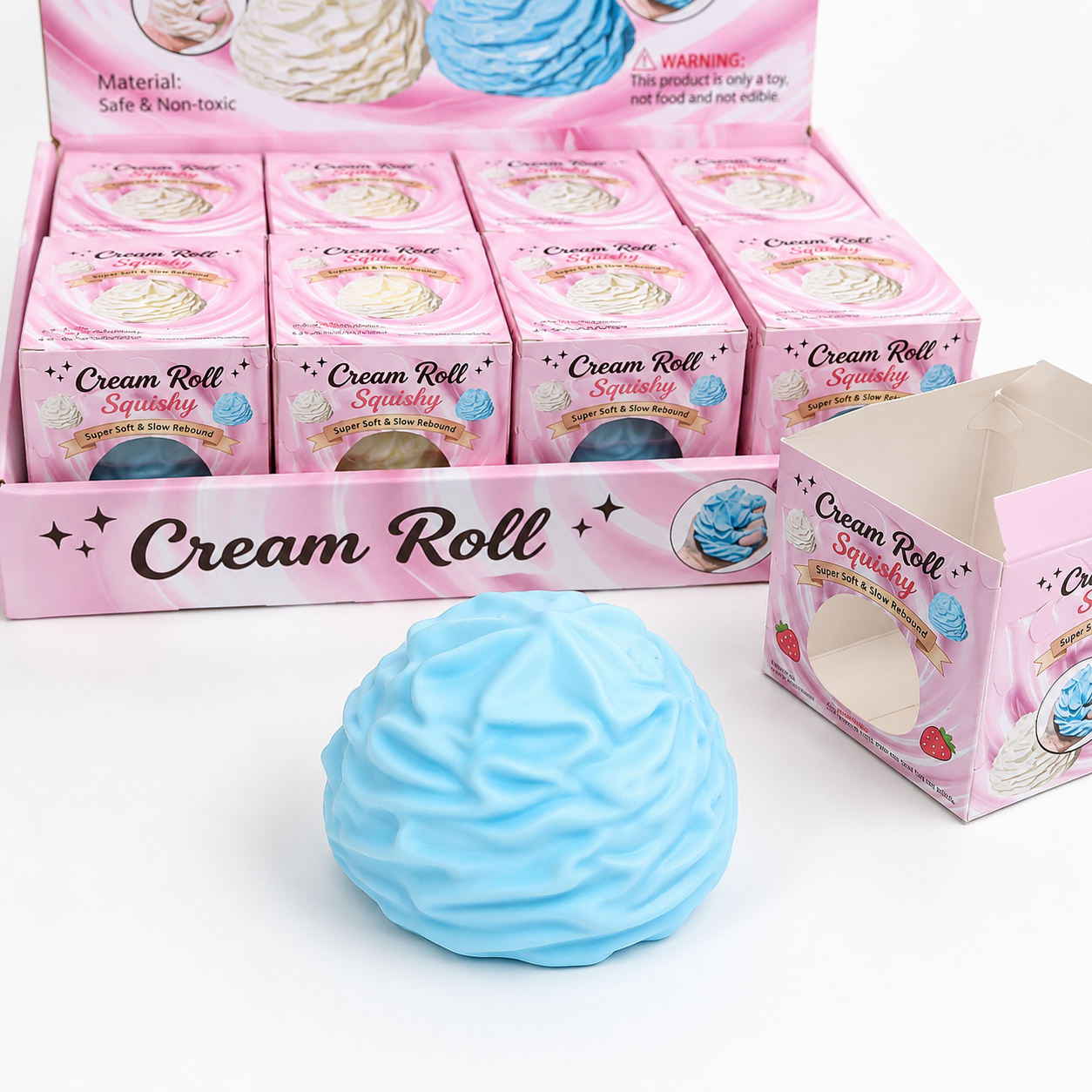 Cream Roll Squishy – Assorted Colors