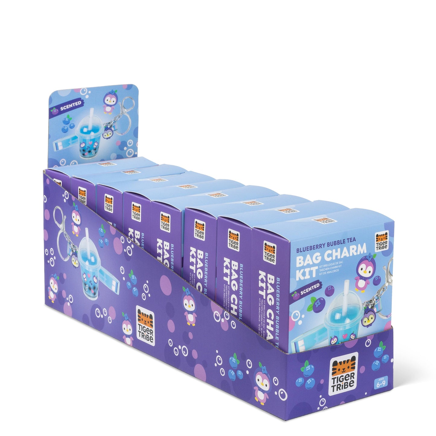 Bag Charm Kit - Blueberry Bubble Tea