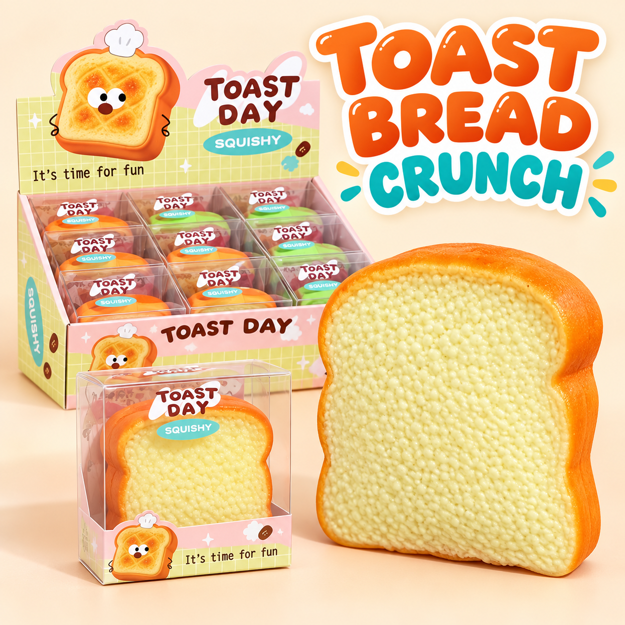 Toast Day “Toast Bread Crunch” ASMR Squishy