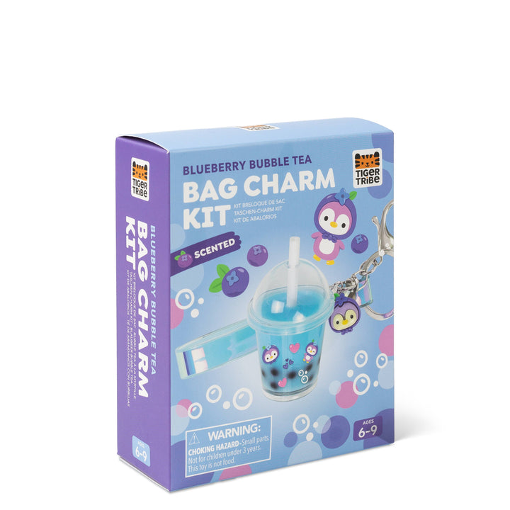 Bag Charm Kit - Blueberry Bubble Tea