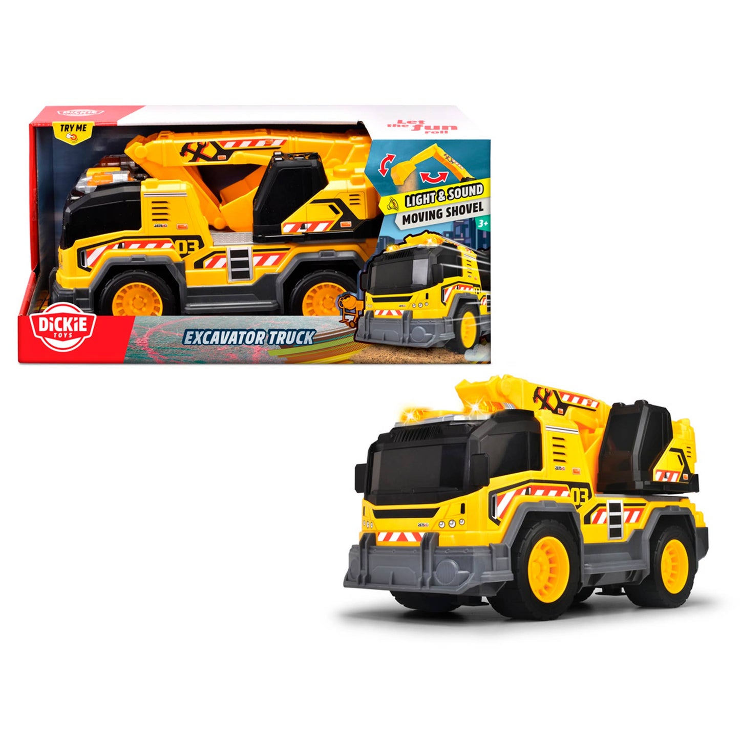 Simba Dickie - City Vehicles-Recycle, Dump Truck, Excavator