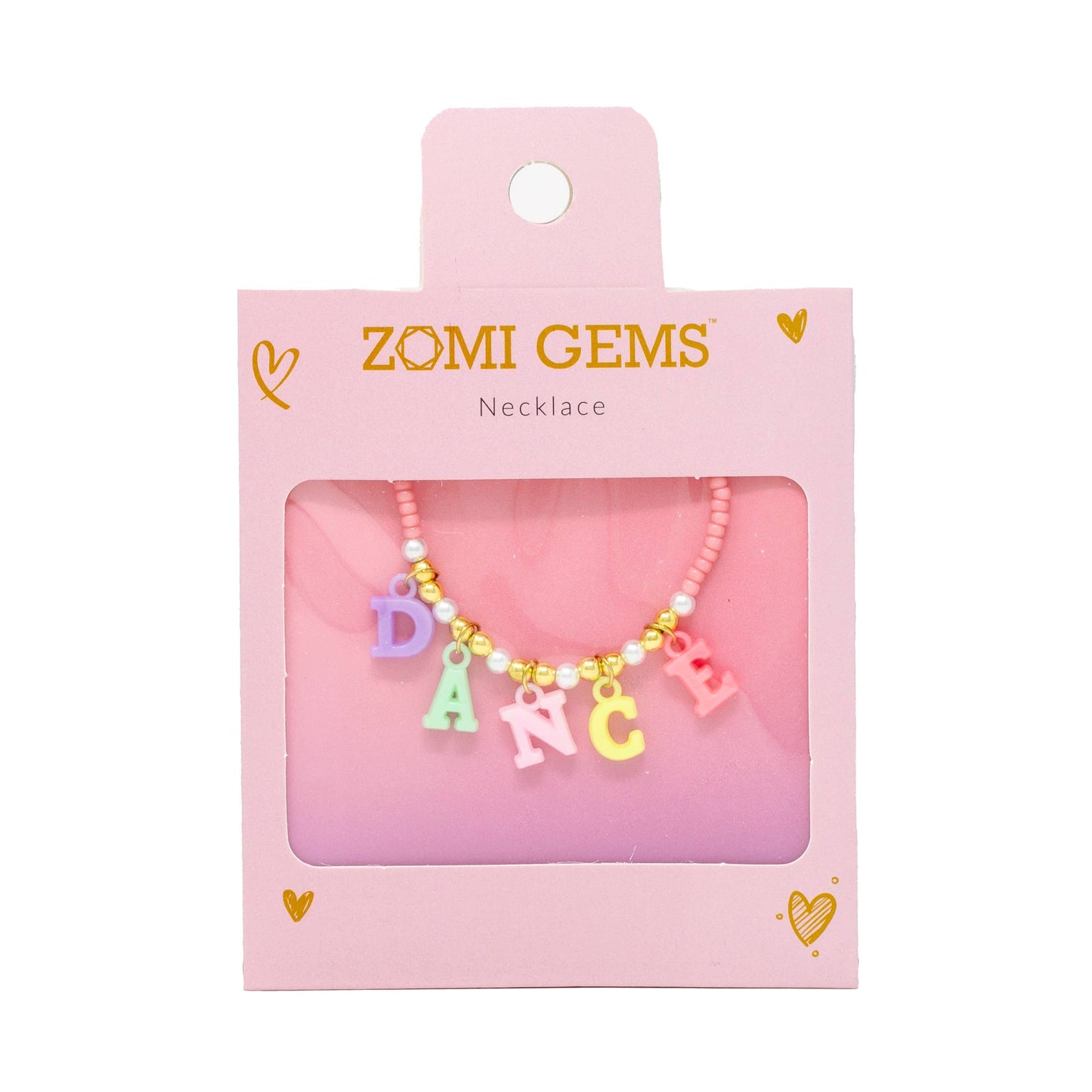 "Dance" Pink Bead Necklace