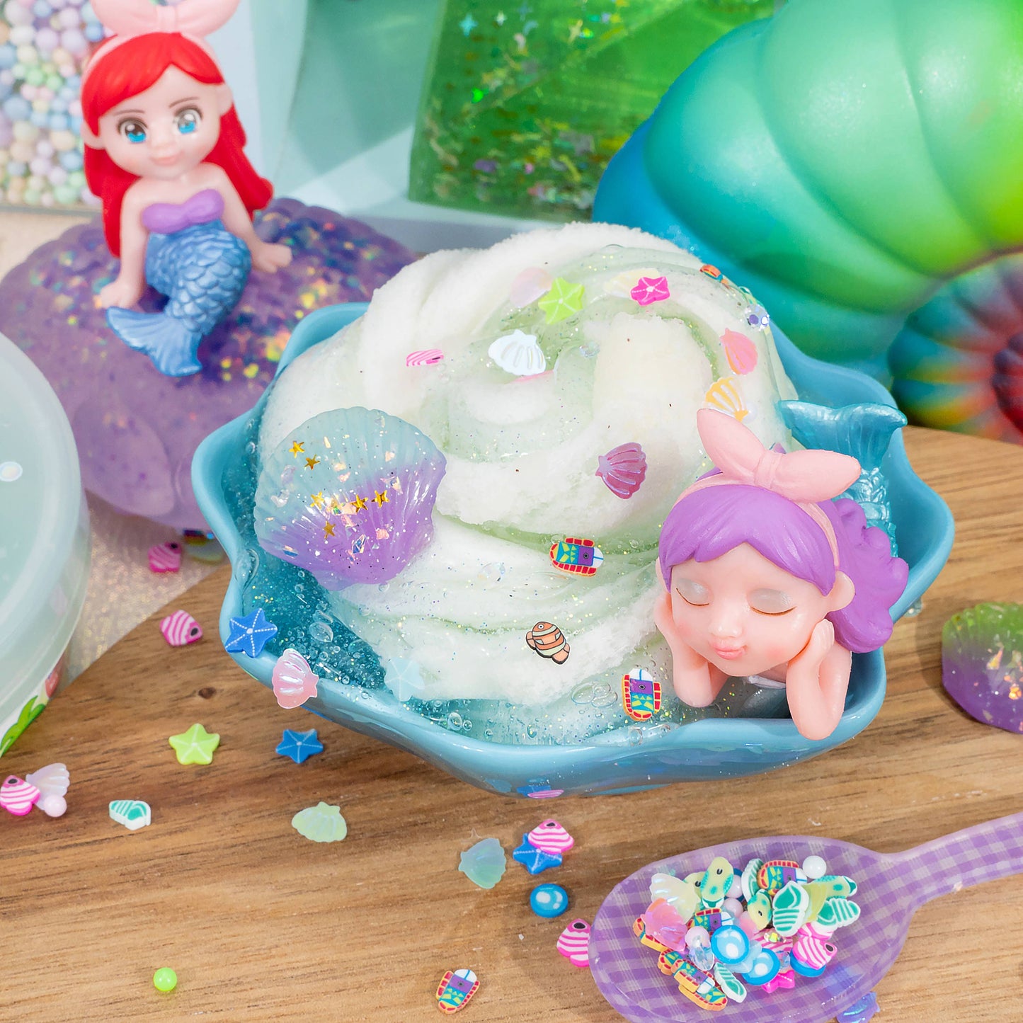 Mermaid Cove Clear Signature Dome™ Slime