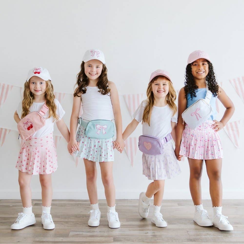 Pearl Heart Patch Belt Bag - Childrens Summer Accessories