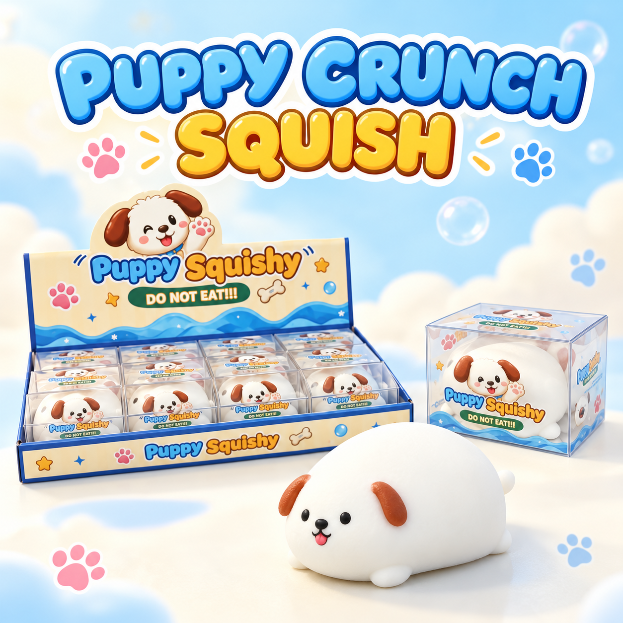 Puppy Crunch Squish ASMR Squishy — Individually Boxed