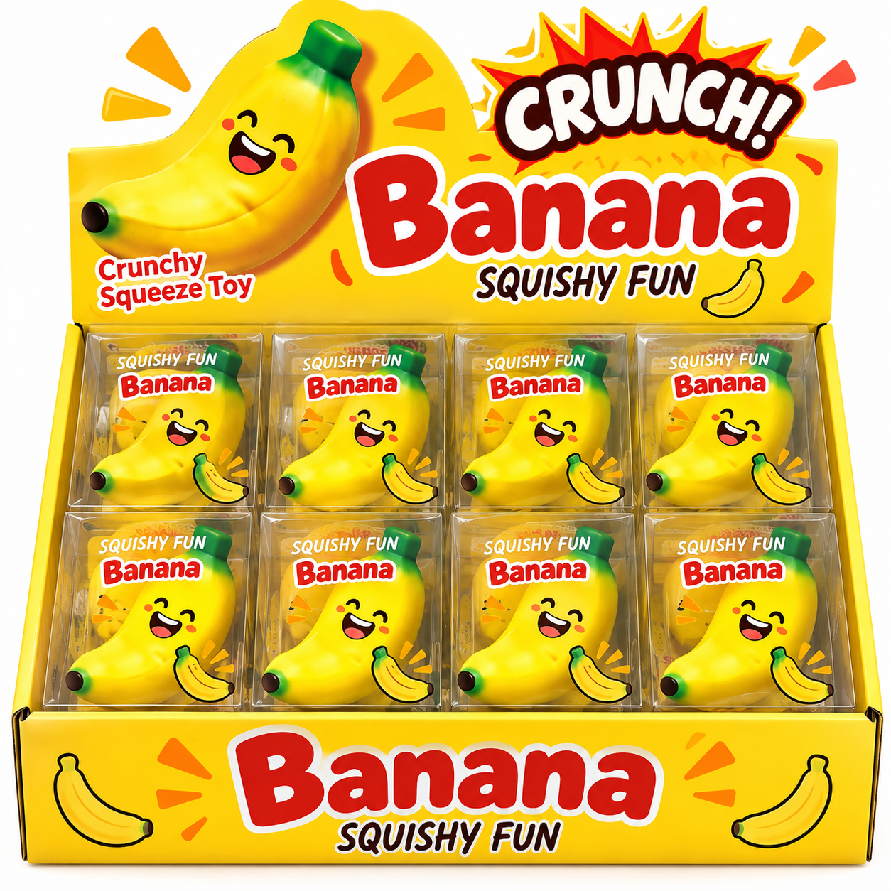 Banana Squishy Fun — Crunchy Banana ASMR Squeeze Toy