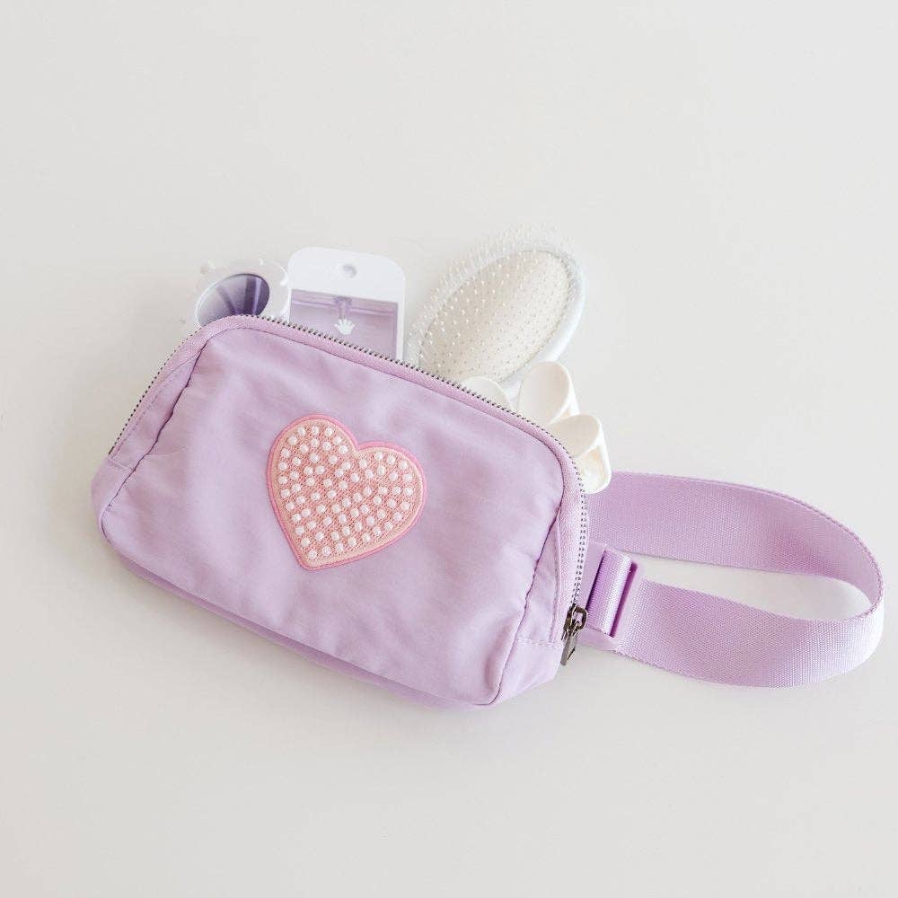 Pearl Heart Patch Belt Bag - Childrens Summer Accessories