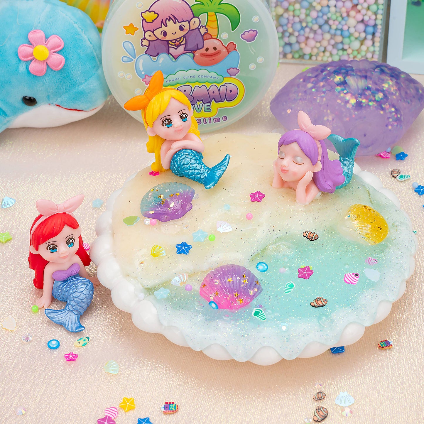 Mermaid Cove Clear Signature Dome™ Slime
