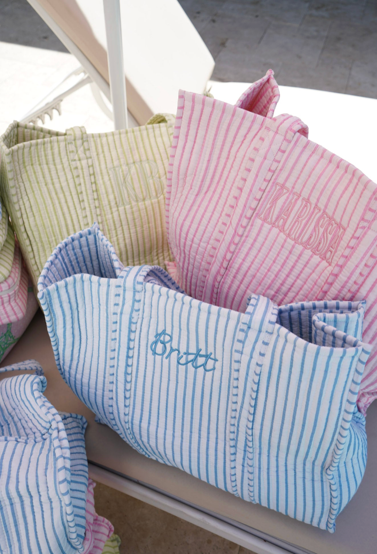 Quilted Block-Print - Stripe Collection