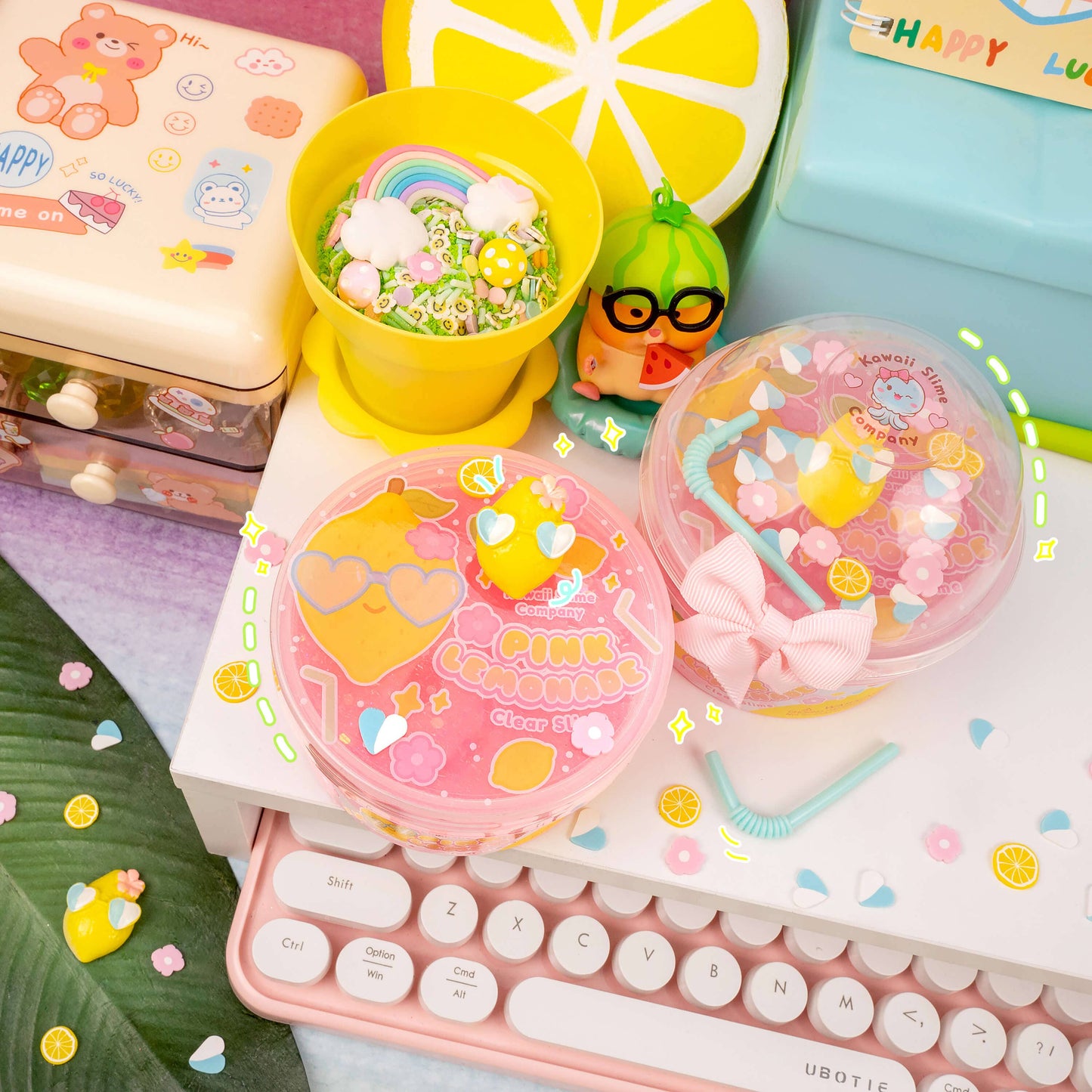 Pink Lemonade Clear Signature Dome™ Slime