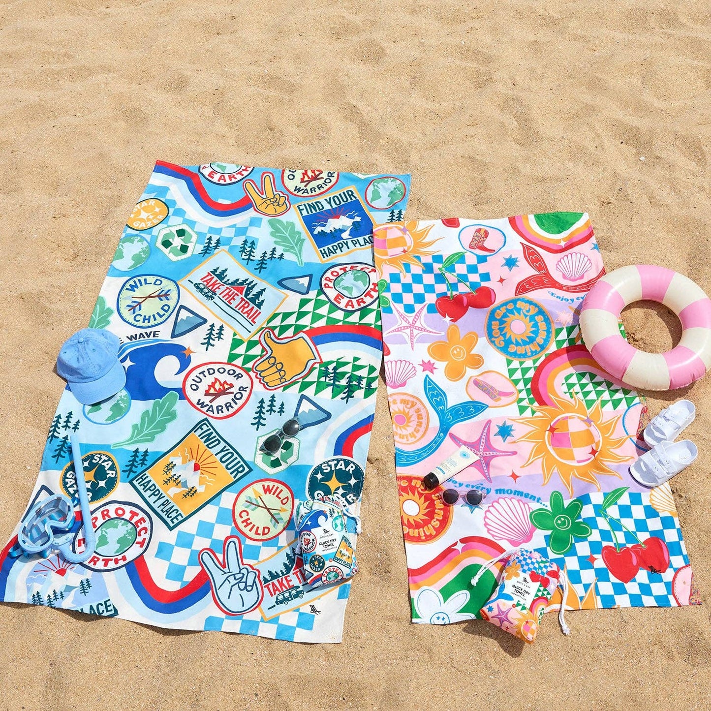 Dock & Bay Kids Beach Towel - Good Vibes Club