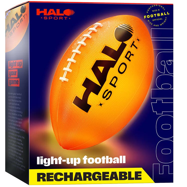 Rechargeable Light Up Football - Glow in The Dark Ball