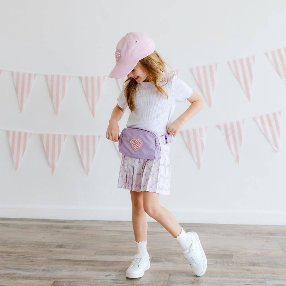 Pearl Heart Patch Belt Bag - Childrens Summer Accessories