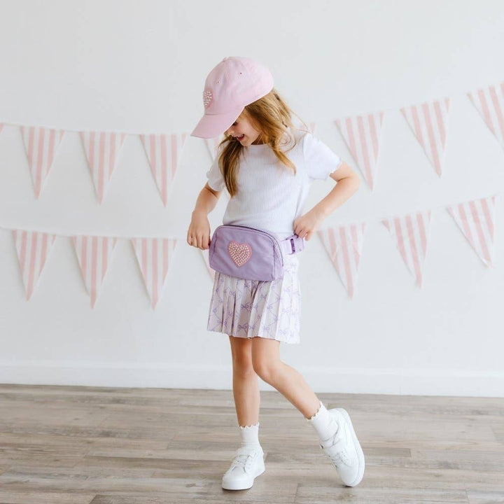 Pearl Heart Patch Belt Bag - Childrens Summer Accessories