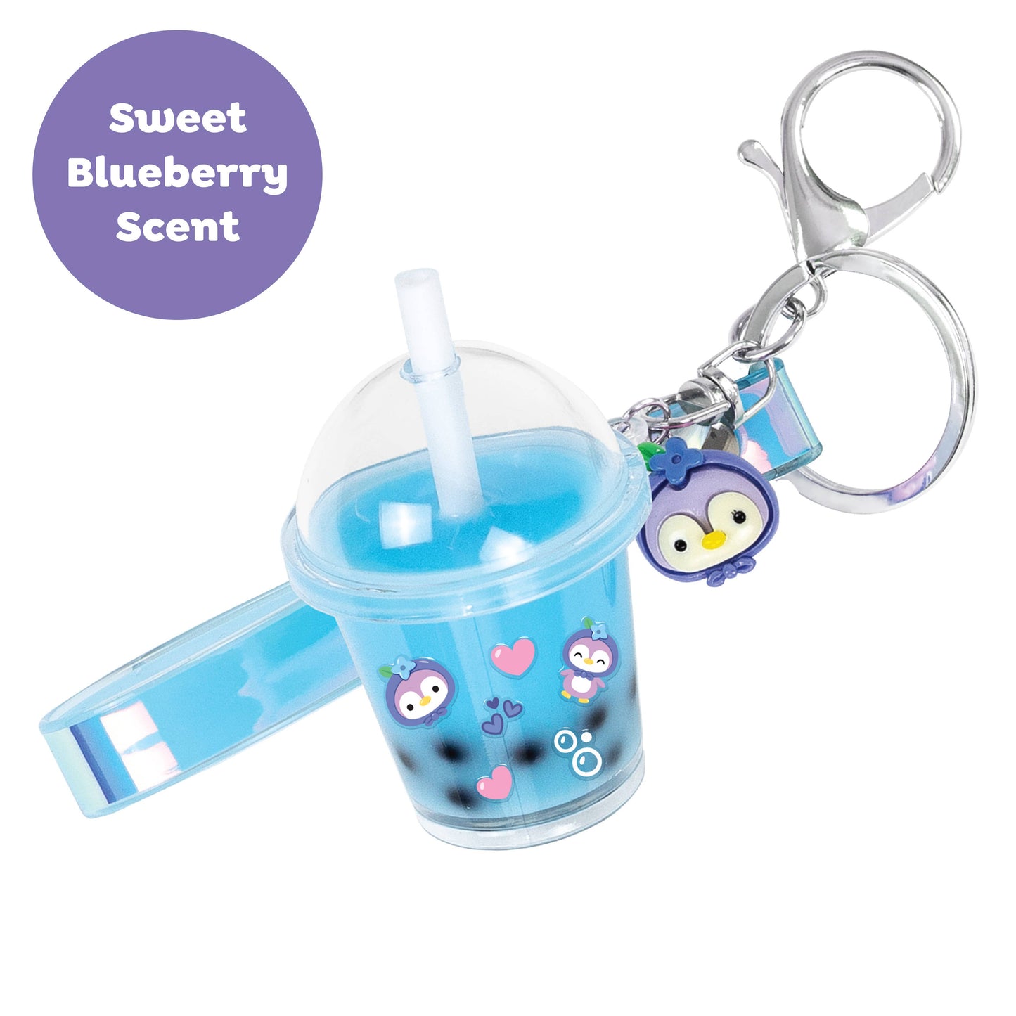 Bag Charm Kit - Blueberry Bubble Tea