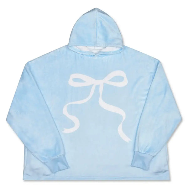Ribbon Bow Blue Plush Cozy