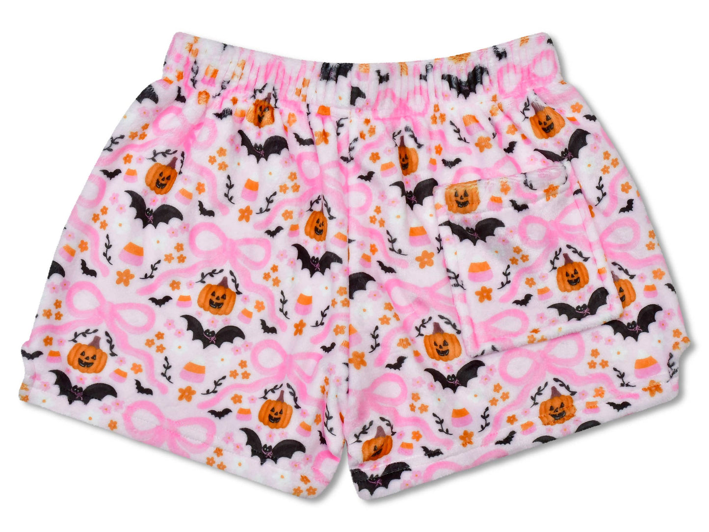 Bows And Bats Plush Shorts (Youth Large (14))