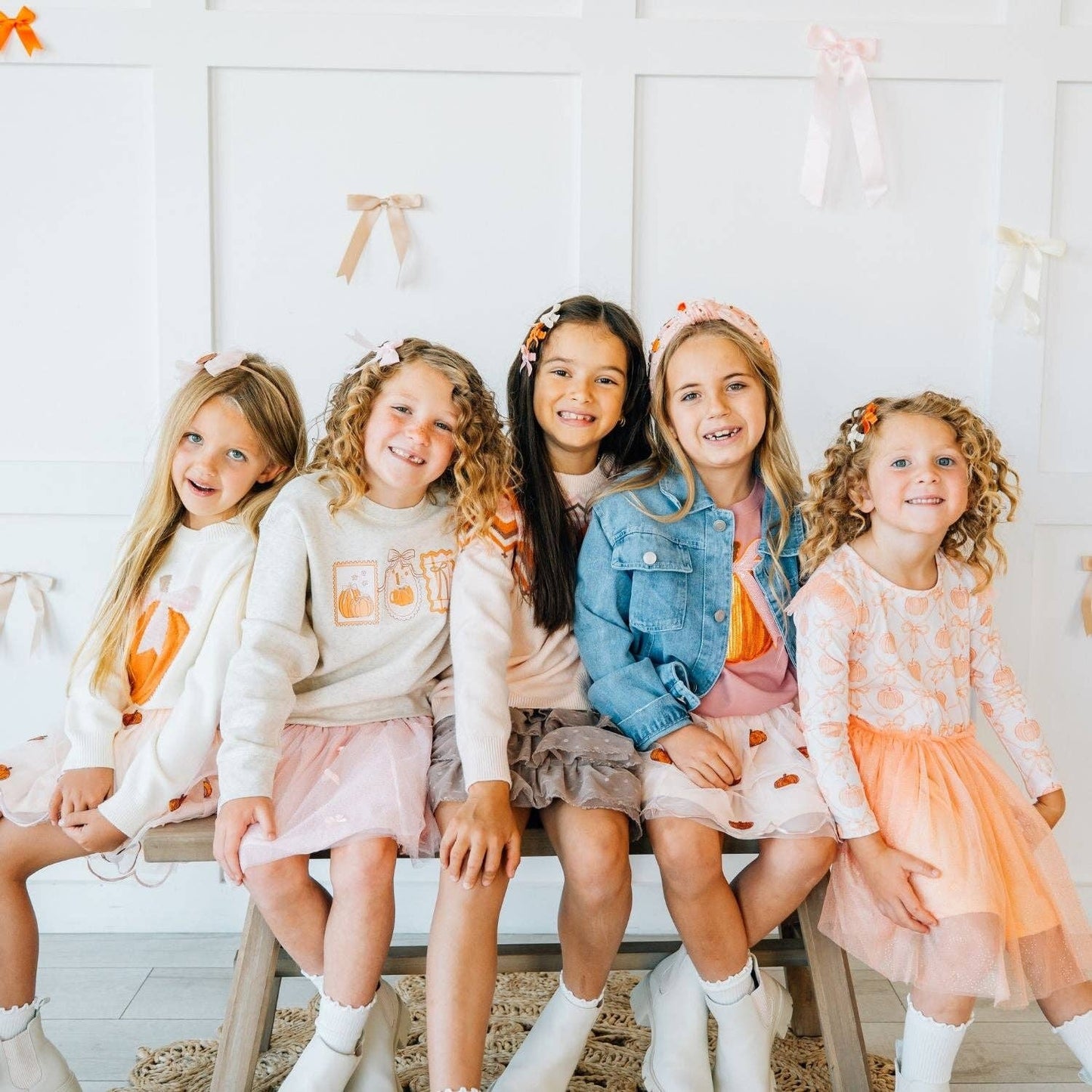 Pumpkin Pearl Gemstone Headband - Kids Hair Accessories