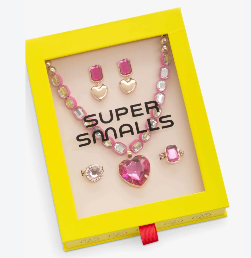 Pink Heart Jewelry Set