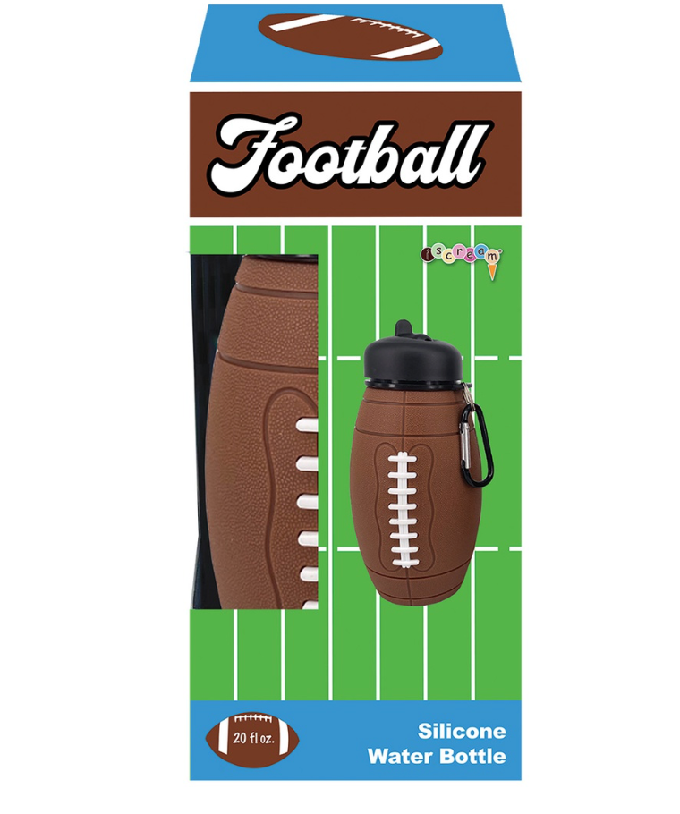 Iscream Football Water Bottle