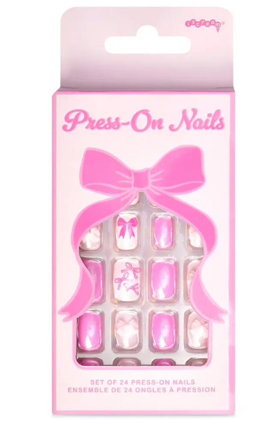 Bow Press On Nails