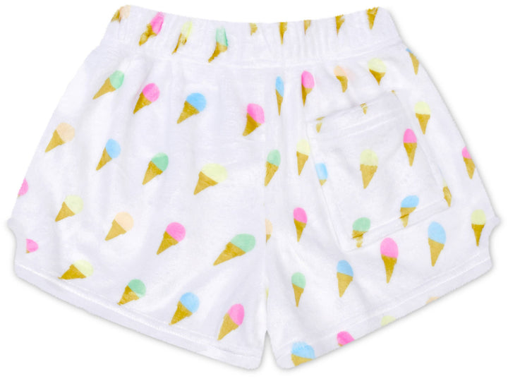Sweet Scoops Plush Shorts (Youth Small (6-8))