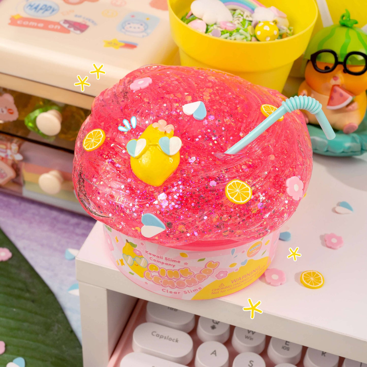 Pink Lemonade Clear Signature Dome™ Slime