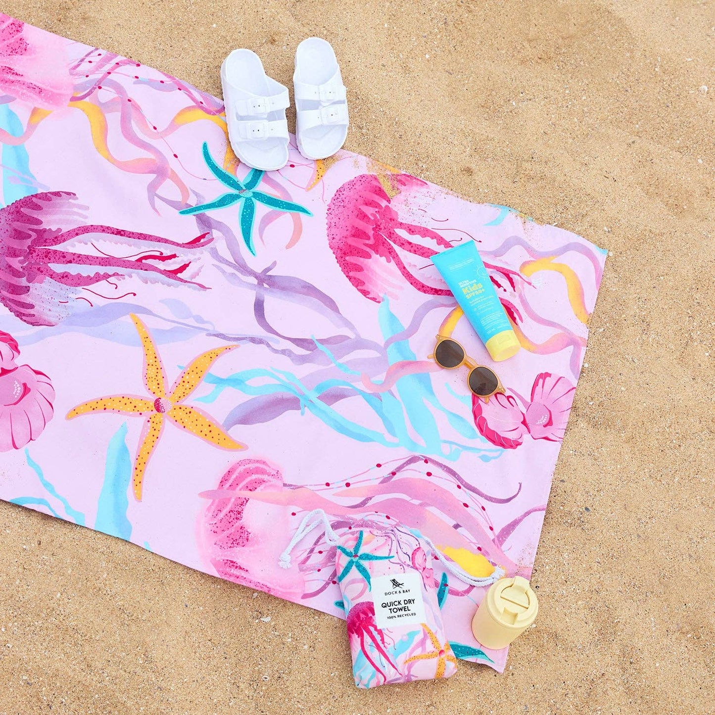 Dock & Bay Kids Beach Towel - Ready for this Jelly