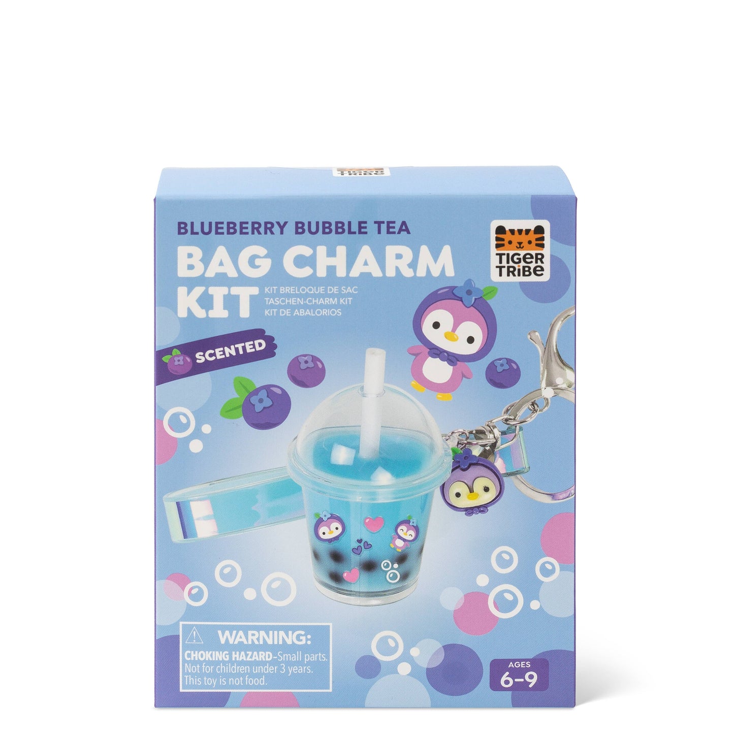 Bag Charm Kit - Blueberry Bubble Tea