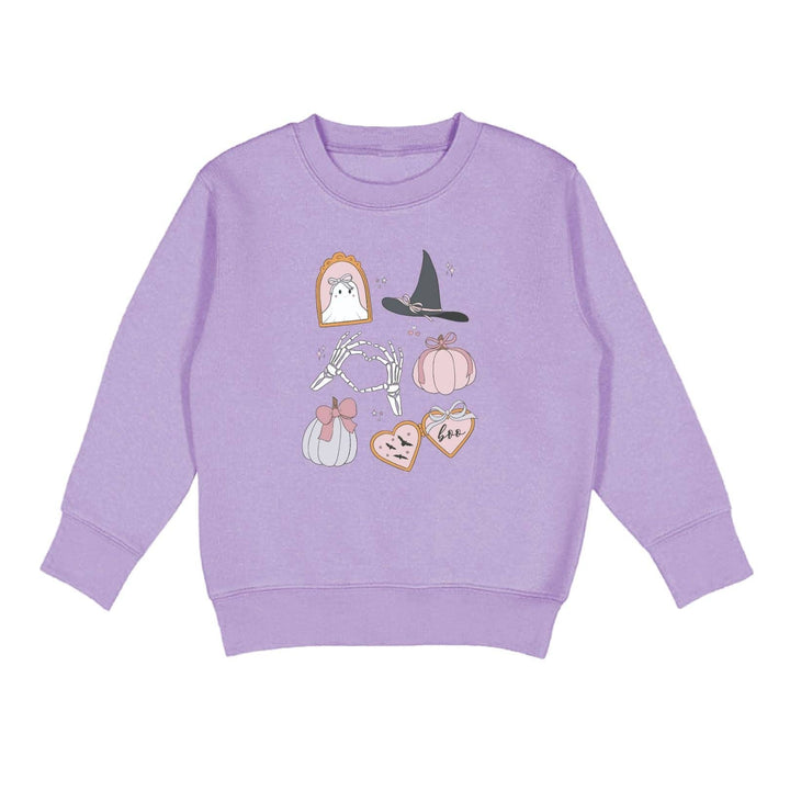 Spooky Girlie Halloween Sweatshirt - Kids Clothing