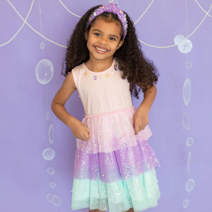 Mermaid Gemstone Headband - Kids Hair Accessories - Summer