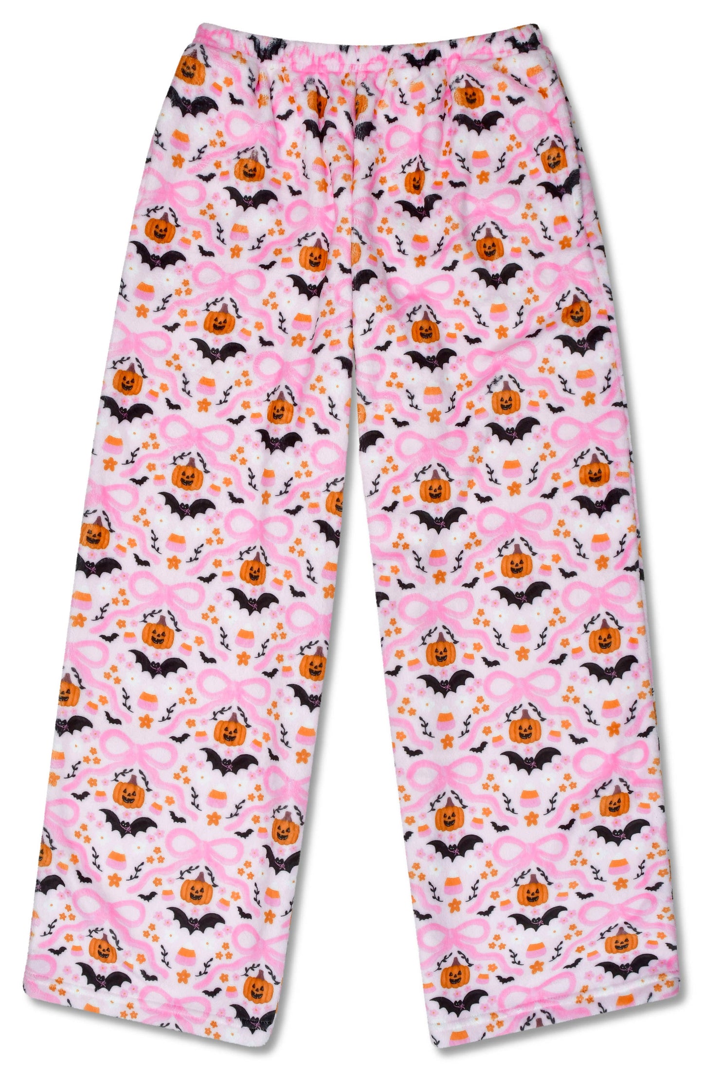 Bows And Bats Plush Pants (Youth Medium (10-12))
