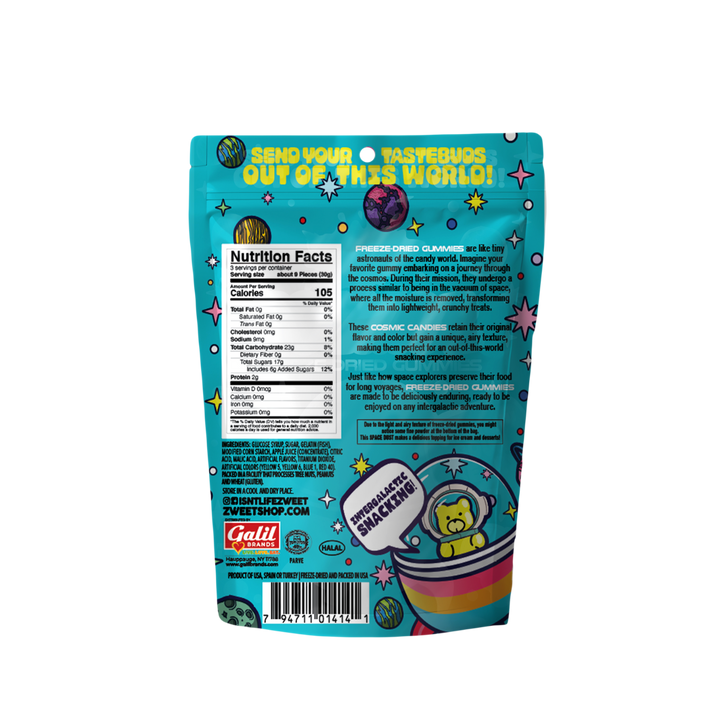 Cosmoz Freeze Dried Sour Bears | 3oz | Zweet