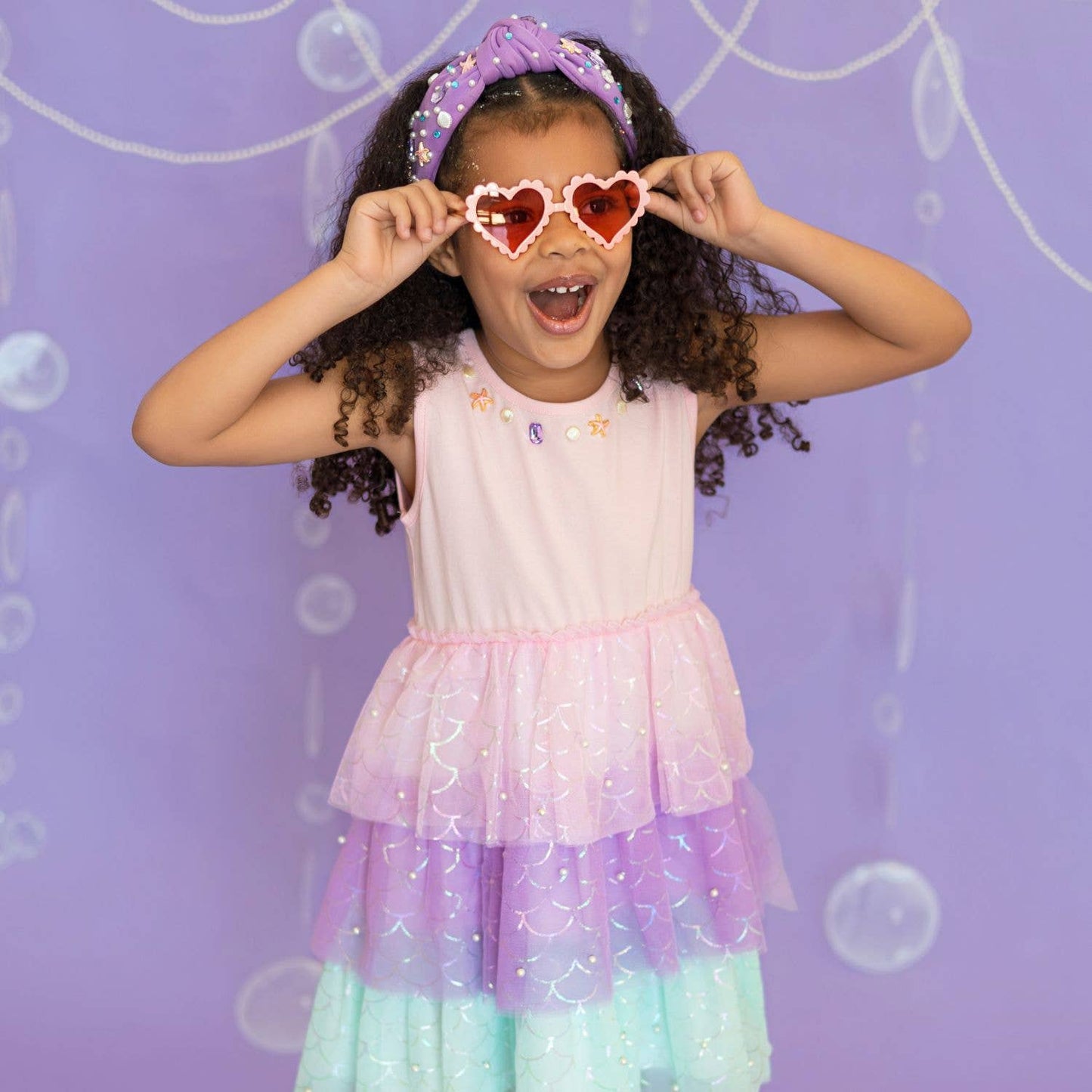 Mermaid Gemstone Headband - Kids Hair Accessories - Summer