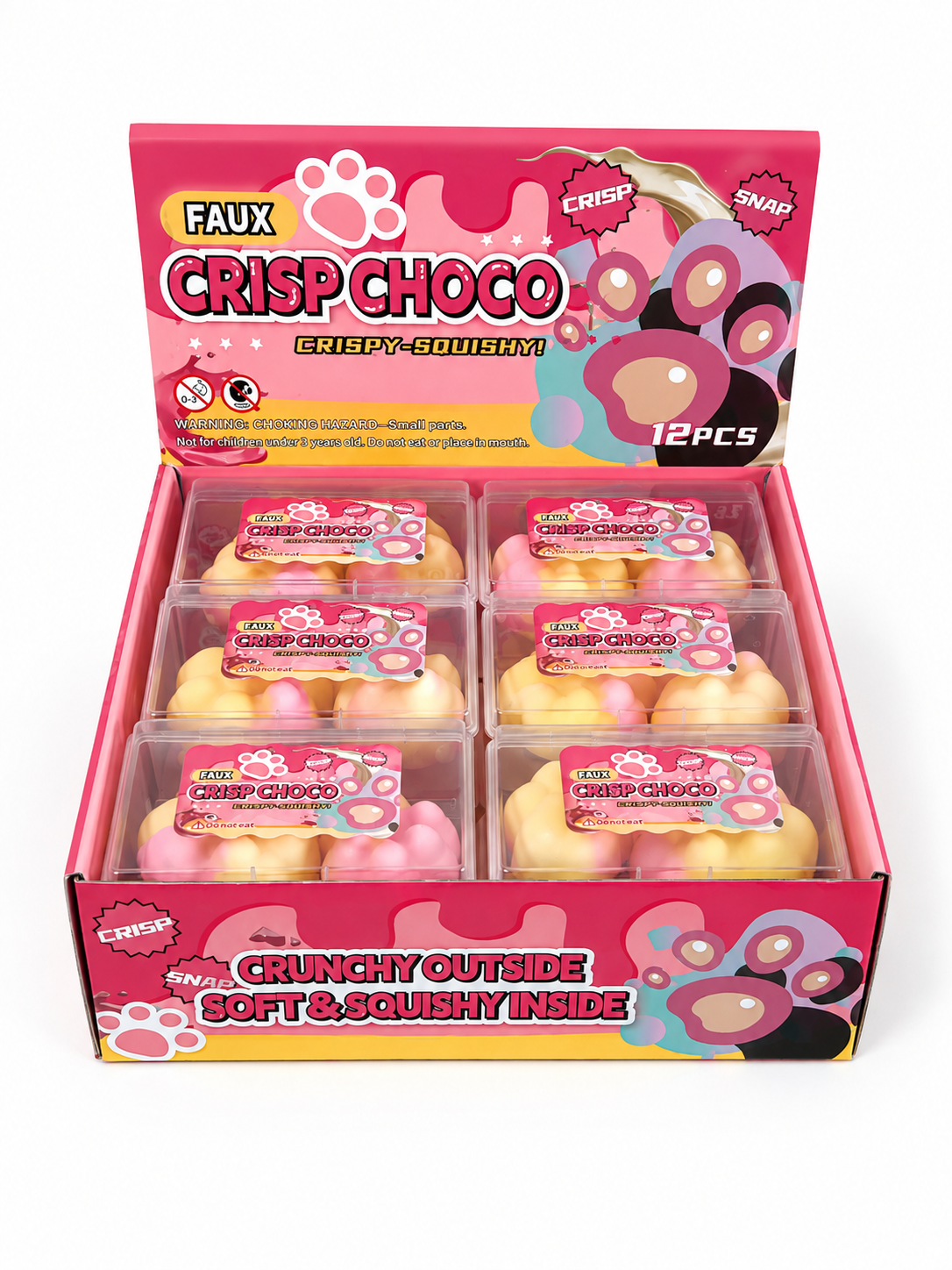 Crisp Choco Crunchy Paw Squishy