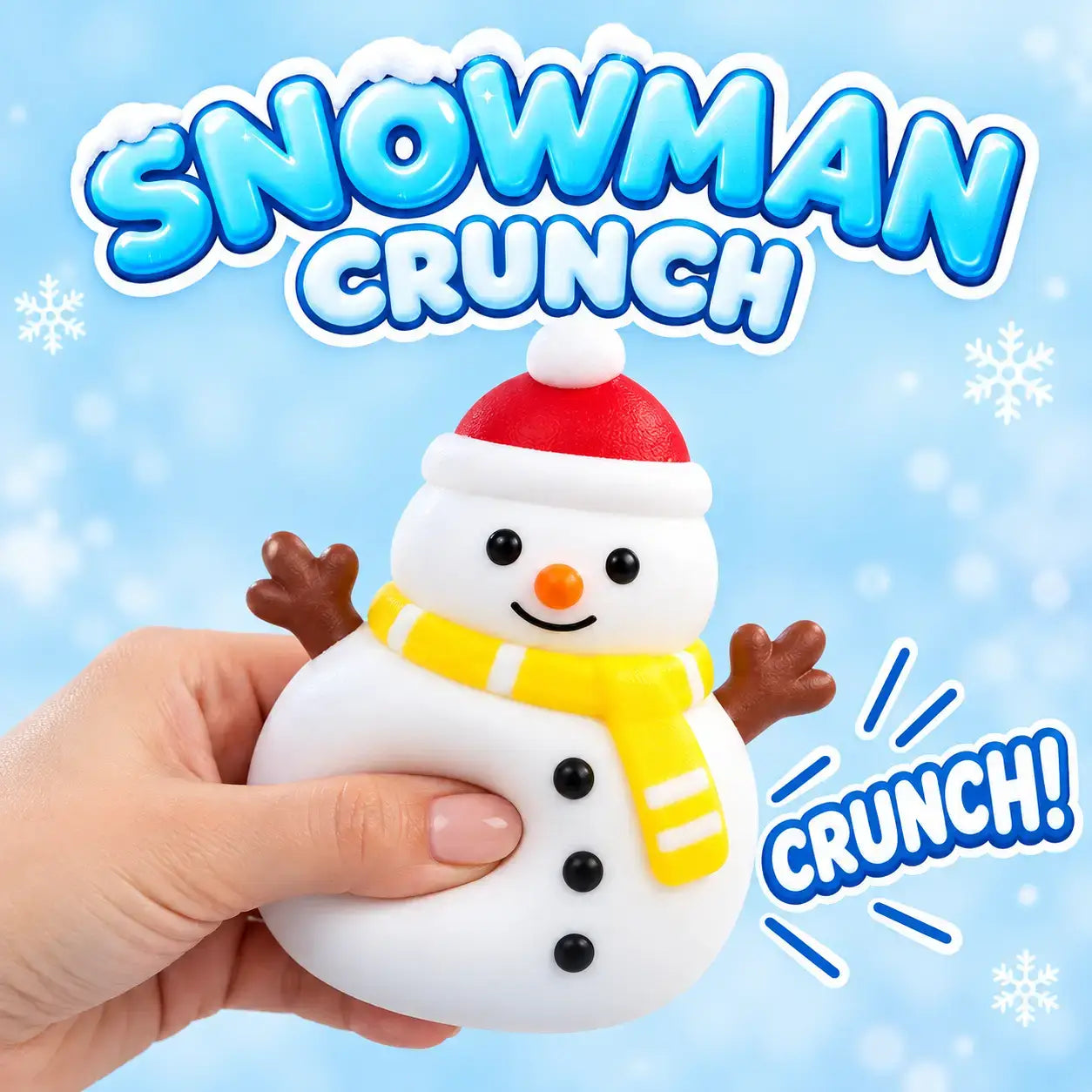 Snowman Crunch ASMR Squishy