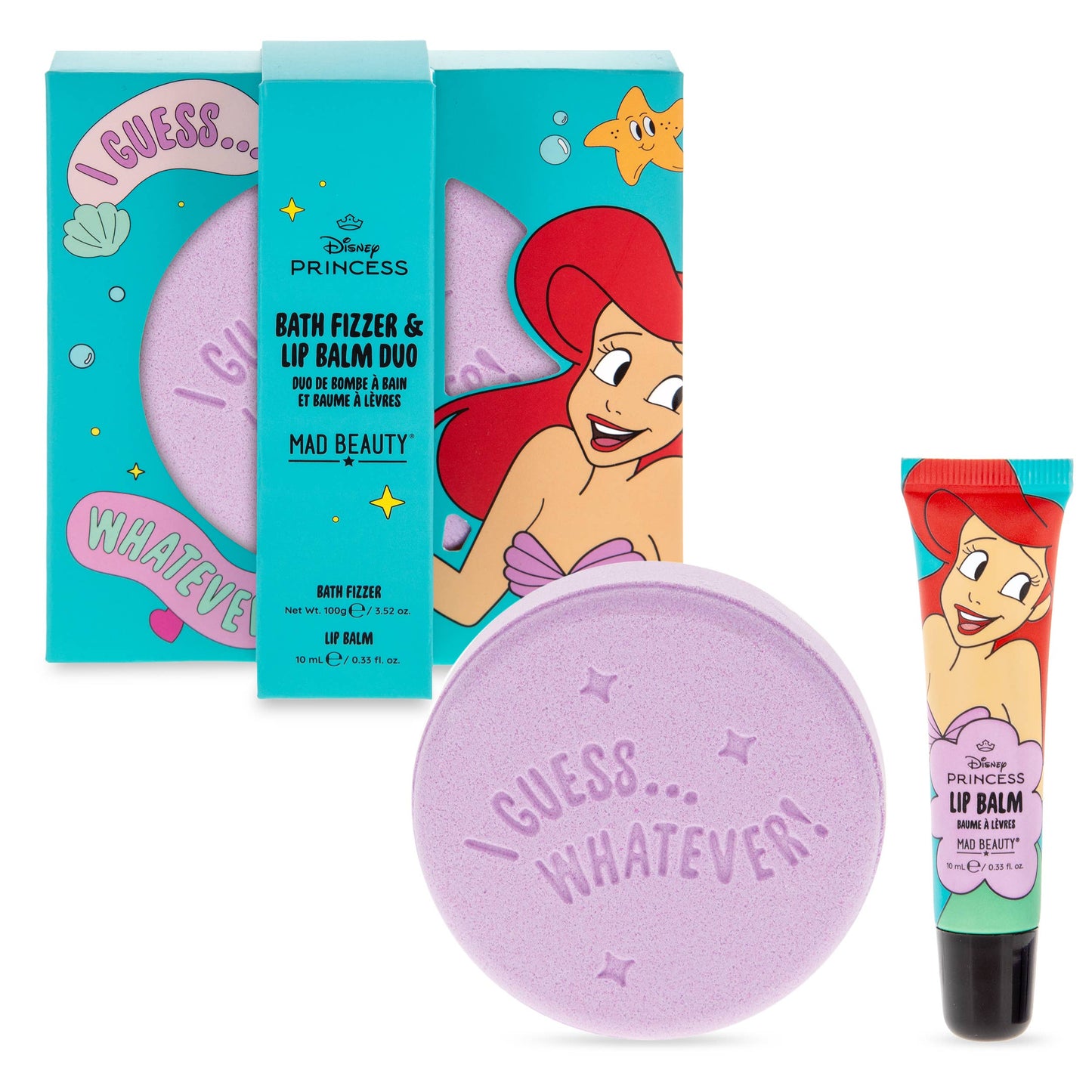 Princess Express Yourself Fizzer & Lip Balm - Ariel